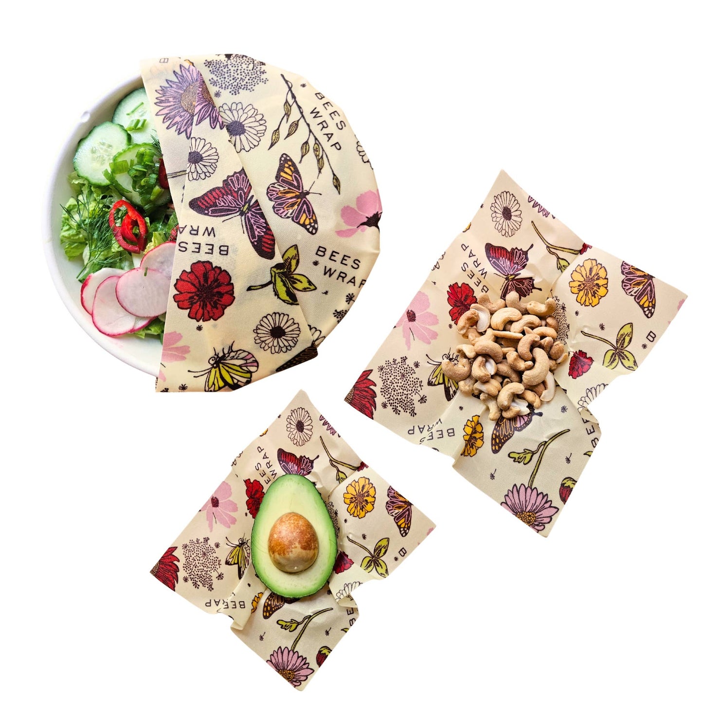Bee's Wrap® Meadow Magic (Vegan! Plant Based Wax) - Assorted 3 Pack