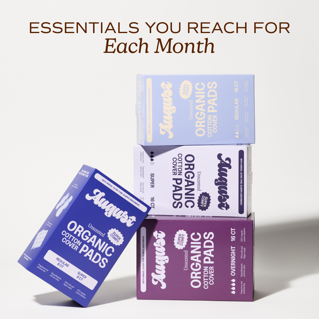 August 16ct Sustainable Regular & Super Pads w/ Wings