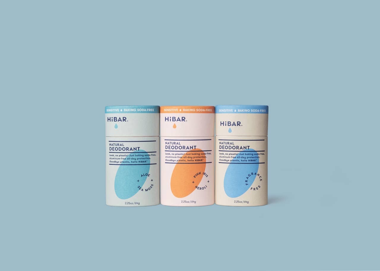 HiBAR Deodorant Sensitive Fragrance-Free (Baking soda free) (BOGO)