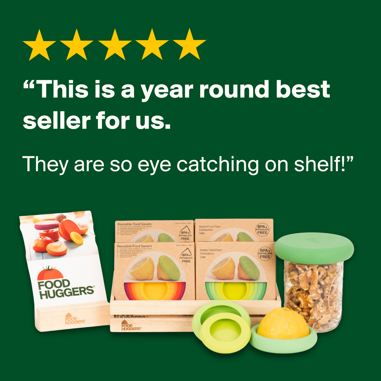 Ice Blue Food Huggers - Set of 5