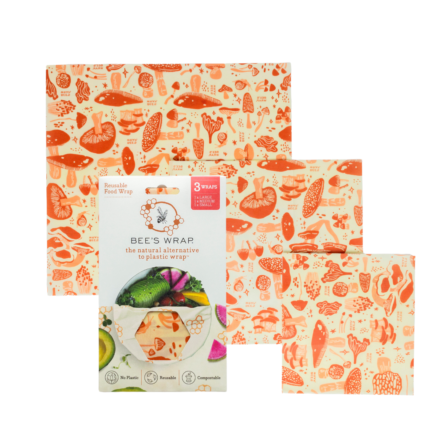Bee's Wrap® Mushroom Magic (Limited Edition) - Assorted 3 Pack