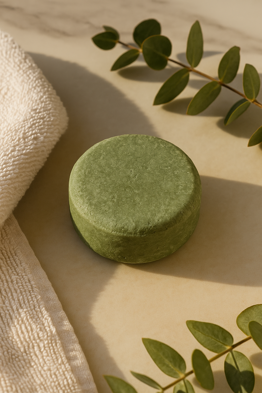 Clementine Solid Shampoo, Moisturizing Wash for Curls
