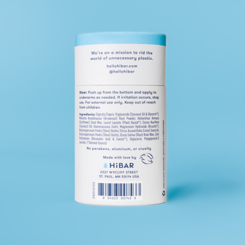 HiBAR Deodorant Sensitive Fragrance-Free (Baking soda free)