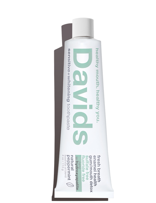Davids Nano-hydroxyapatite Toothpaste Peppermint 4 oz (For Sensitivity/Whitening)
