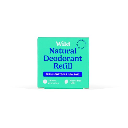 Wild Sensitive Fresh Cotton & Sea Salt Deo Refill 40g (1 pack)