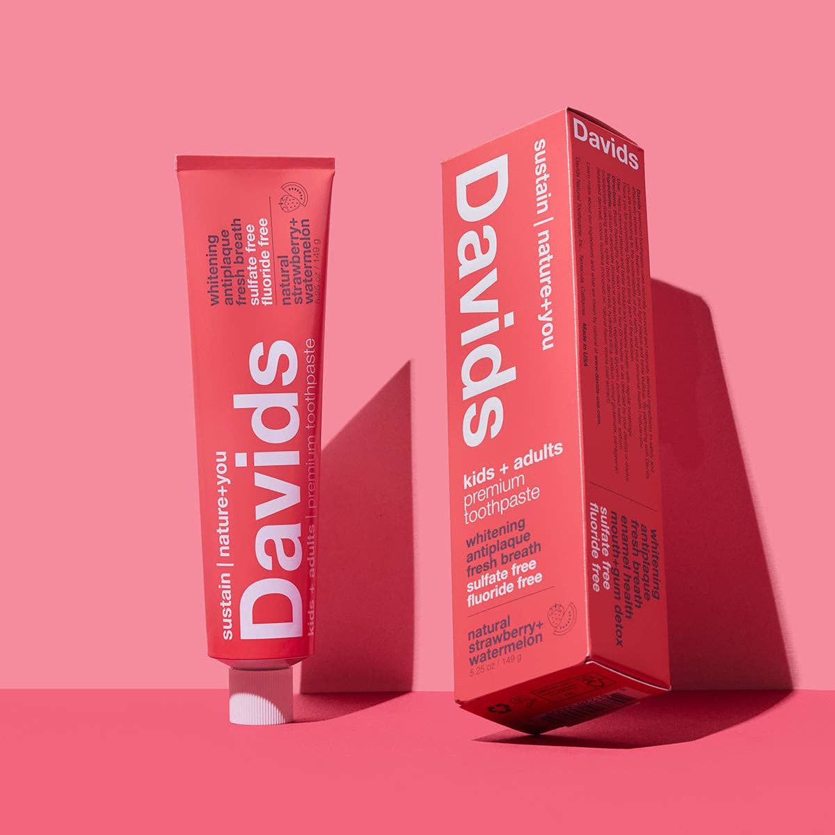 Davids Toothpaste Strawberry-Watermelon 5oz