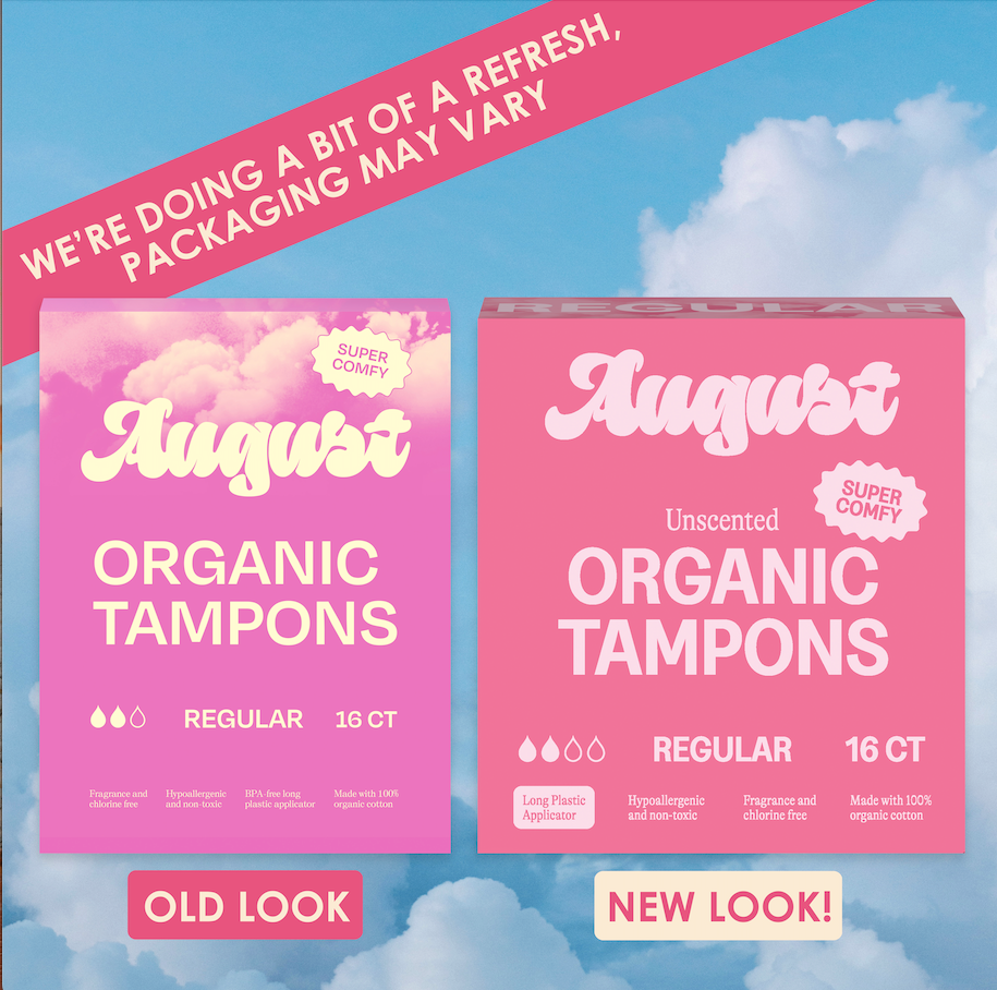 August 16ct Sustainable Regular Tampons