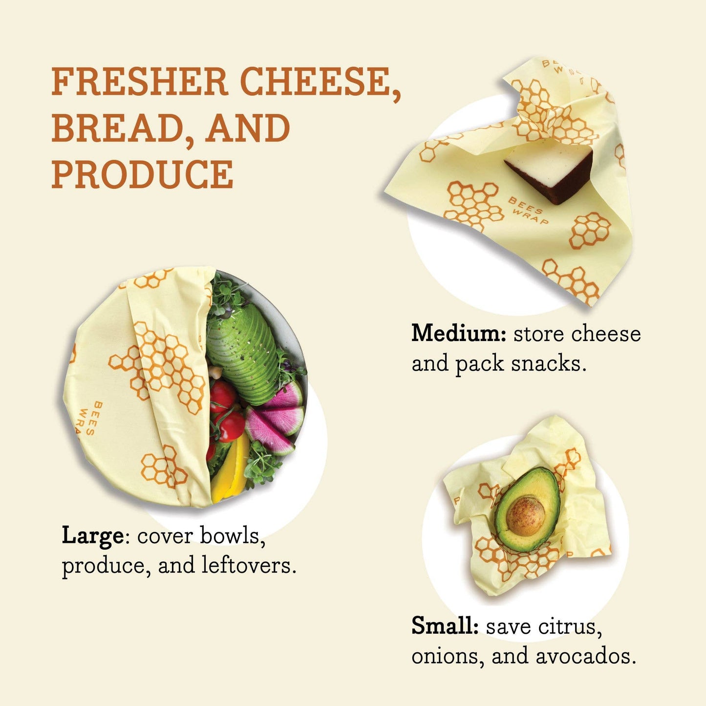 Bee's Wrap® Bees & Bears - Assorted 3 Pack