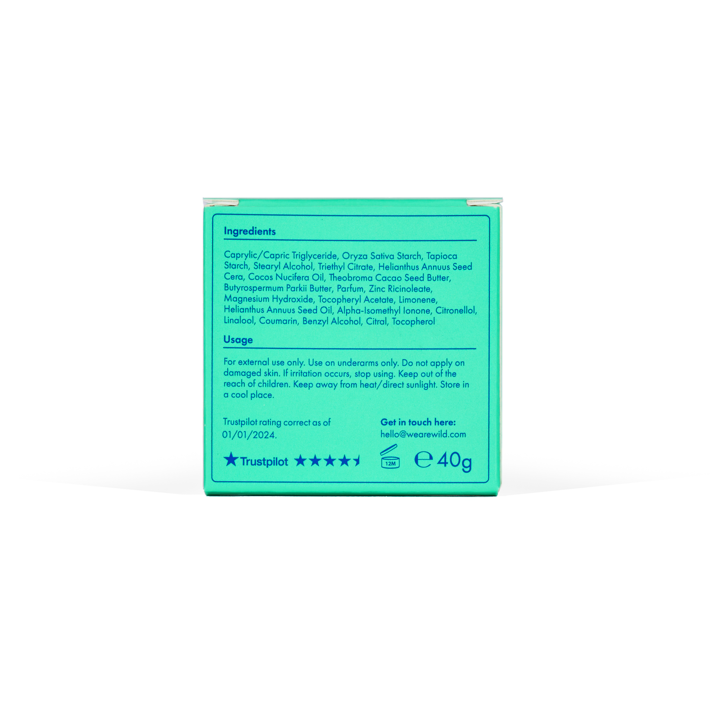 Wild Sensitive Fresh Cotton & Sea Salt Deo Refill 40g (1 pack)