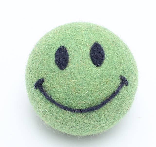 Smiley Face: Eco Wool Dryer Balls Fair Trade