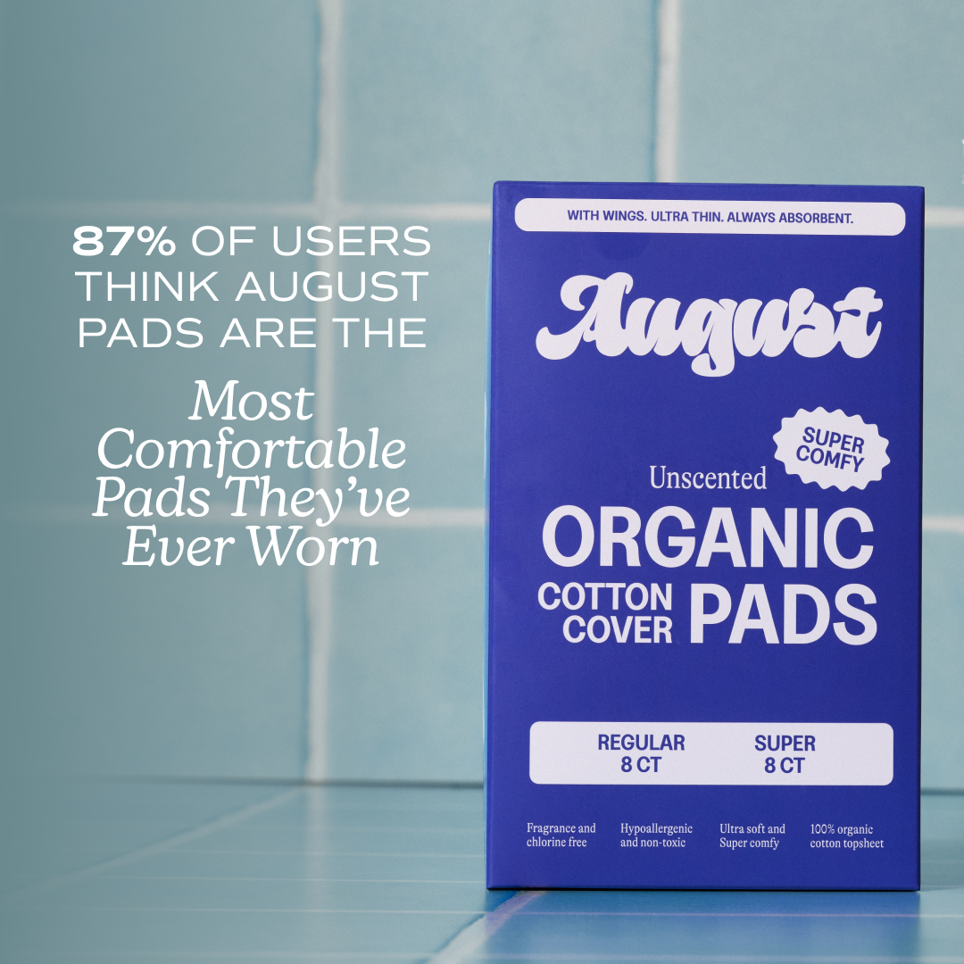 August 16ct Sustainable Regular & Super Pads w/ Wings