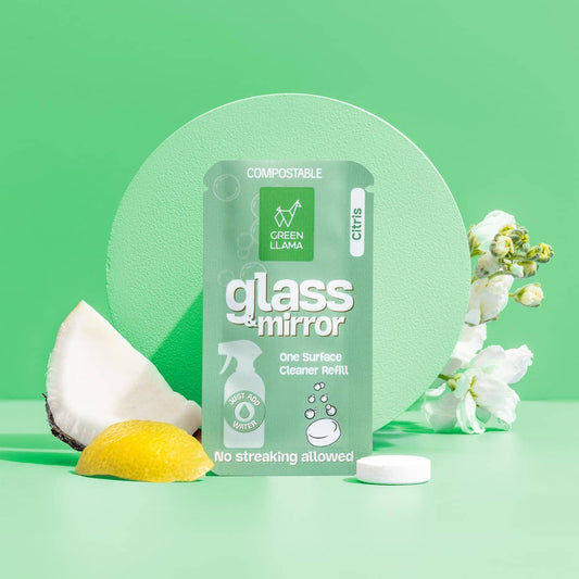 Green Llama Glass & Mirror Cleaner Refill Tablets