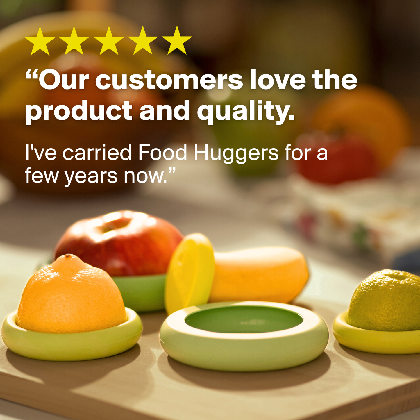 Ice Blue Food Huggers - Set of 5