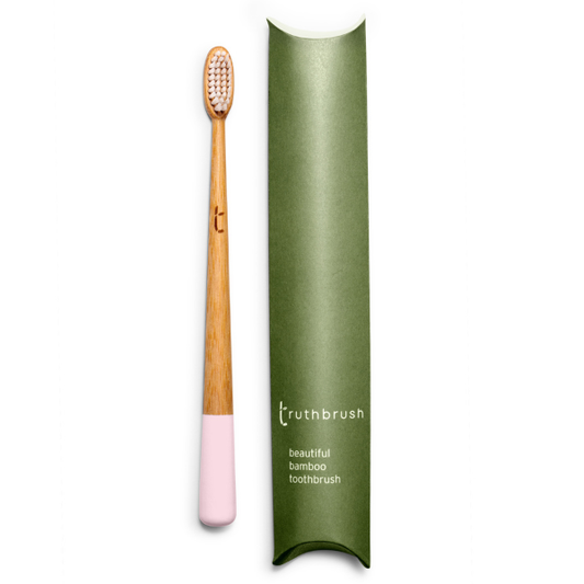 Petal Pink Truthbrush with Medium Castor Oil Bristles