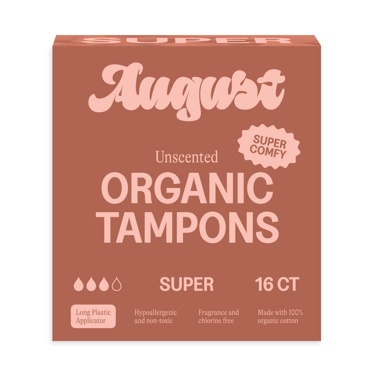August 16ct Sustainable Super Tampons
