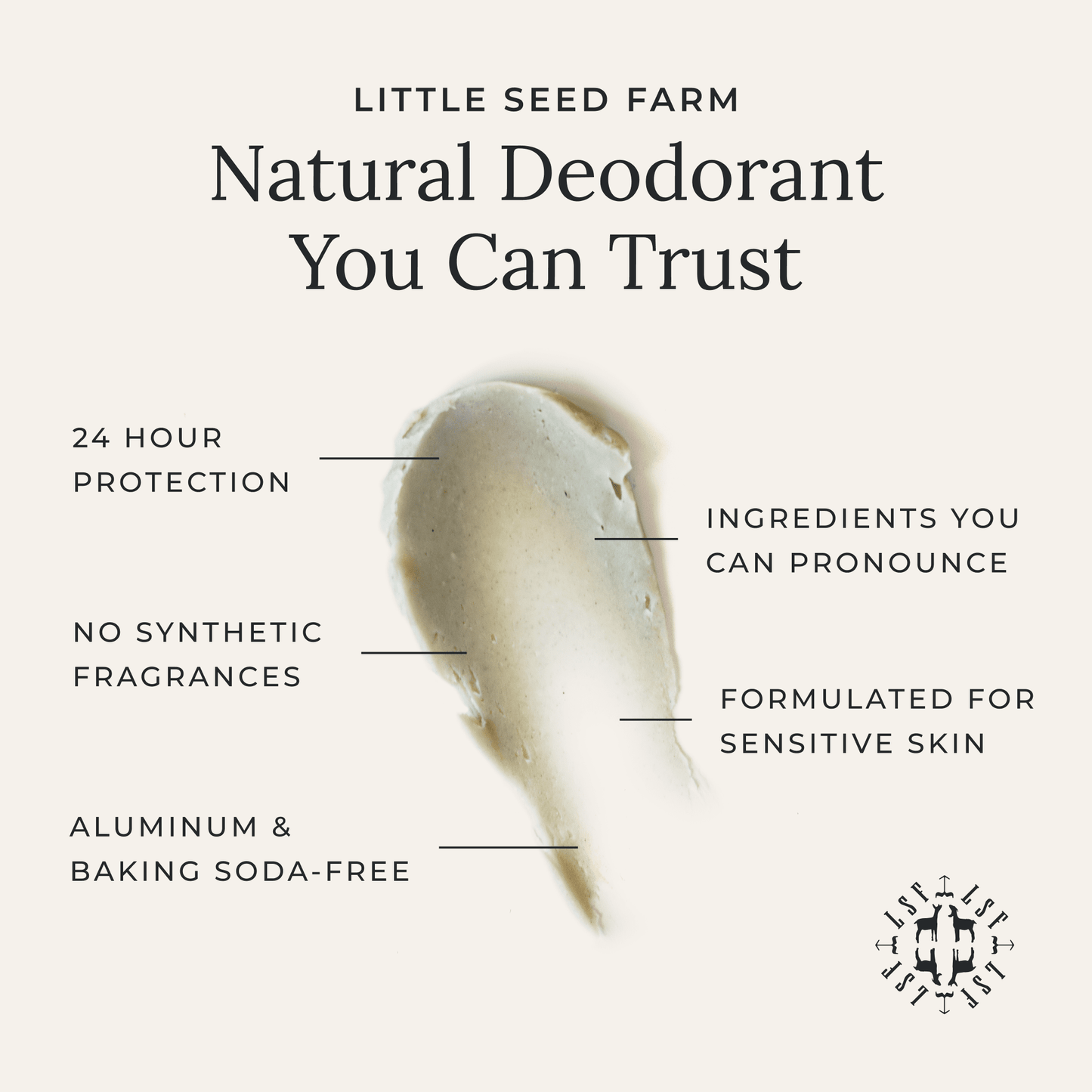 Vanilla Honey Deodorant Cream (Spring Seasonal)