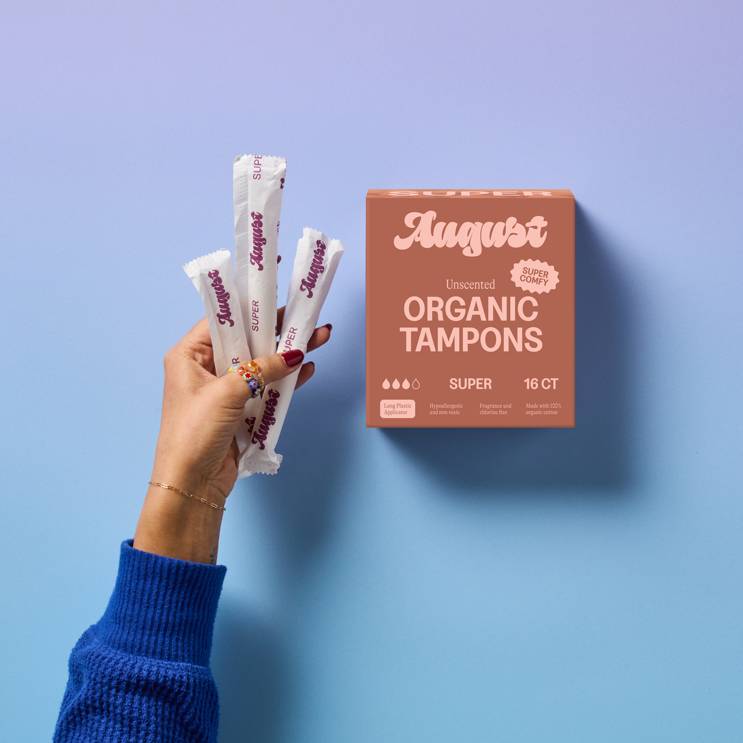 August 16ct Sustainable Super Tampons