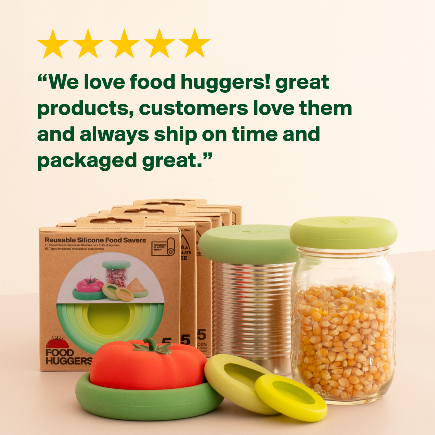 Ice Blue Food Huggers - Set of 5