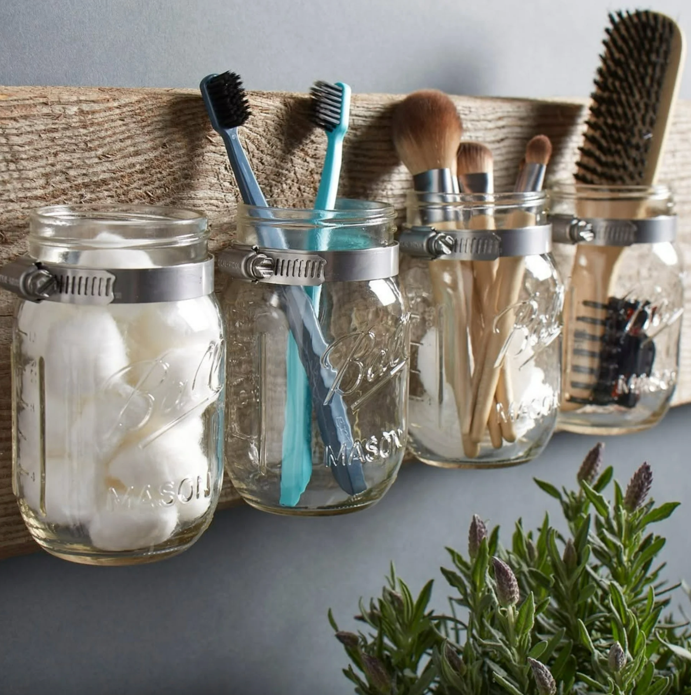 16oz Empty Clear Glass Mason Jar