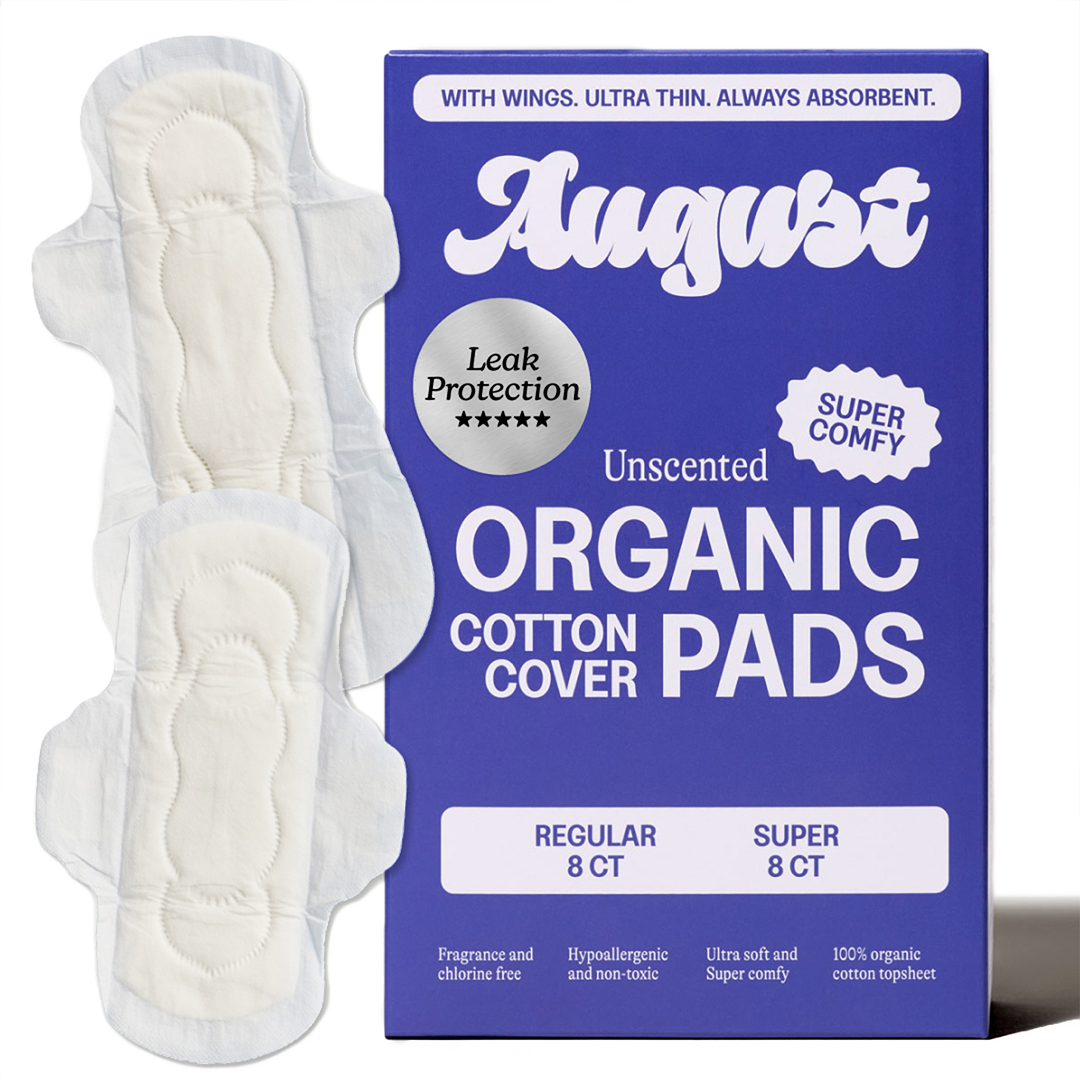 August 16ct Sustainable Regular & Super Pads w/ Wings