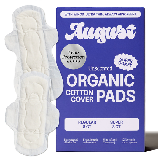 August 16ct Sustainable Regular & Super Pads w/ Wings