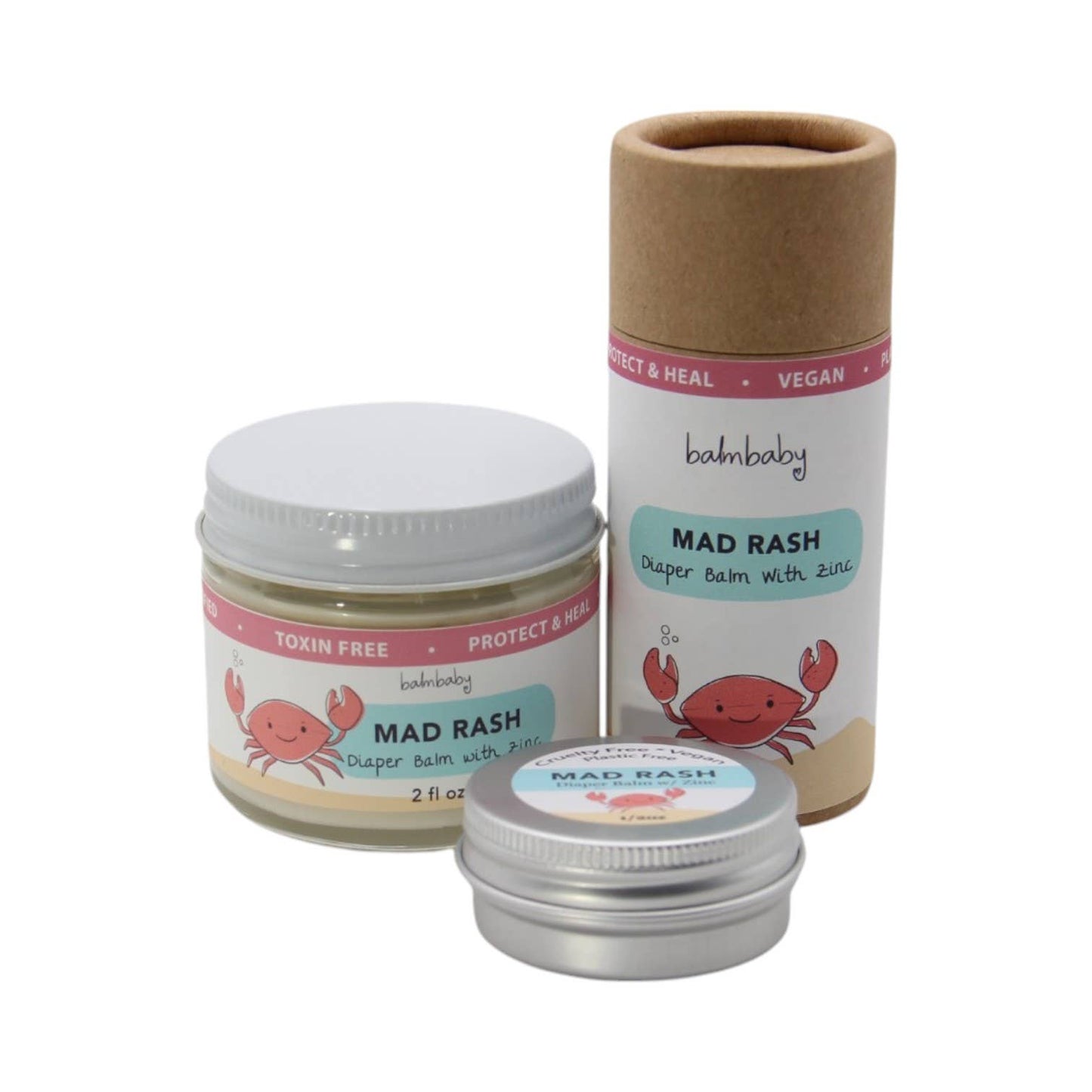 MAD RASH Diaper Rash Ointment w/ Zinc Eco Stick