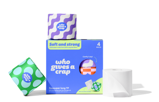 100% Recycled Toilet Paper (4 Pack)