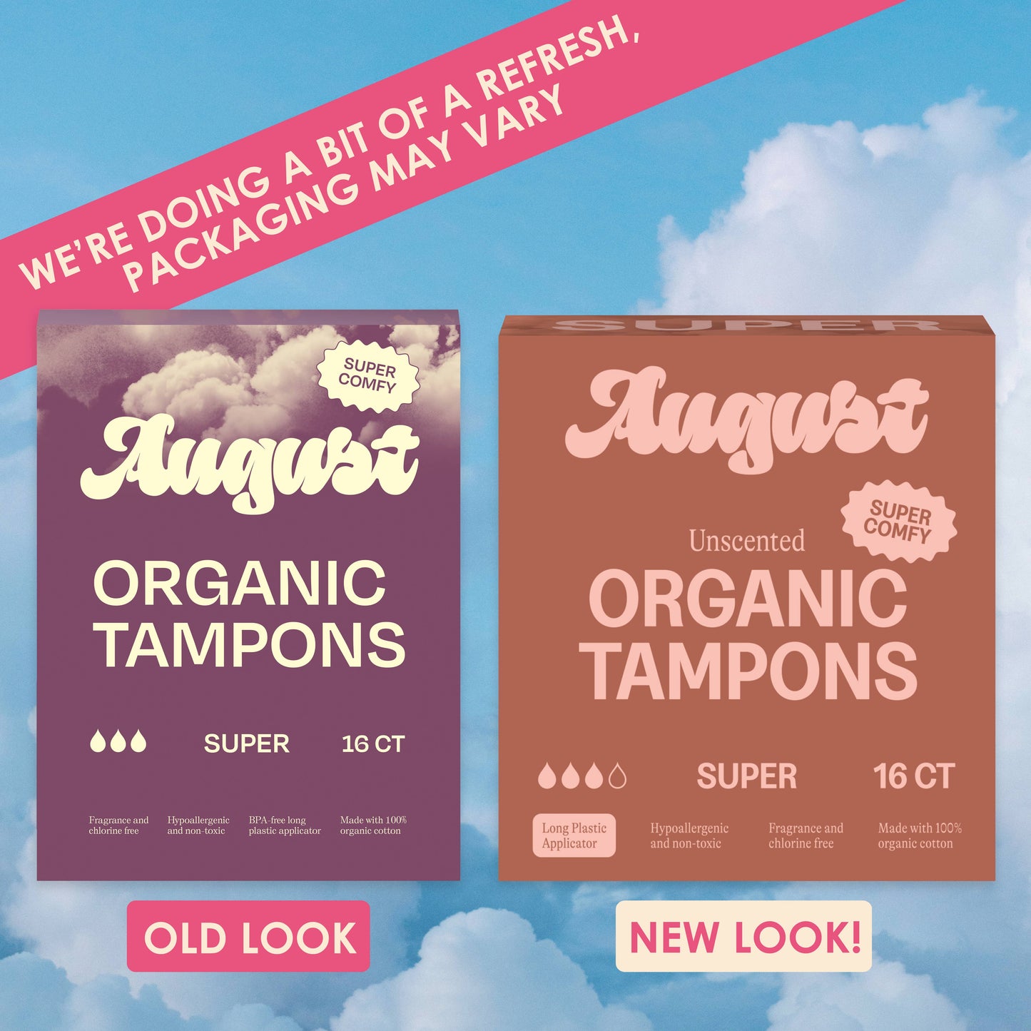 August 16ct Sustainable Super Tampons